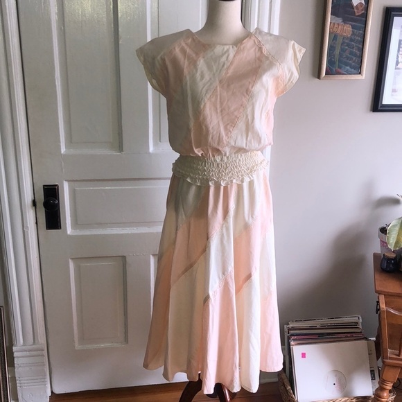 Vintage Pink and White Two Piece Set - Picture 1 of 7